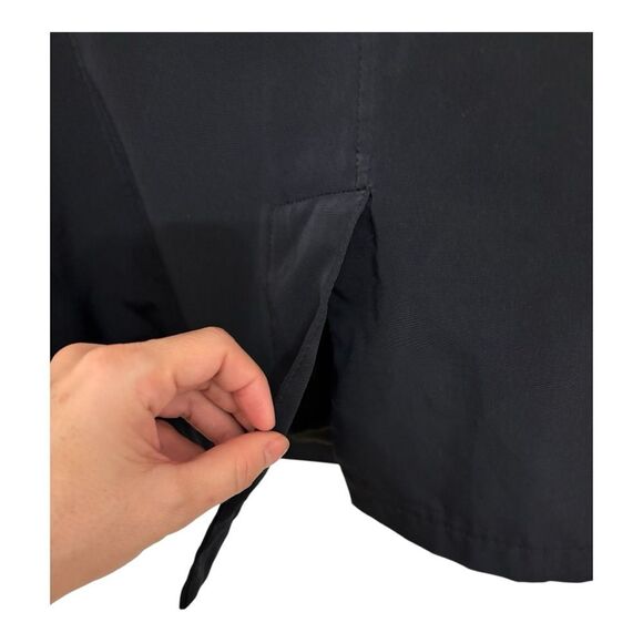 White Stag 2X Black Trench Coat Plus Size Lightweight Classic Minimalist - Picture 6 of 7